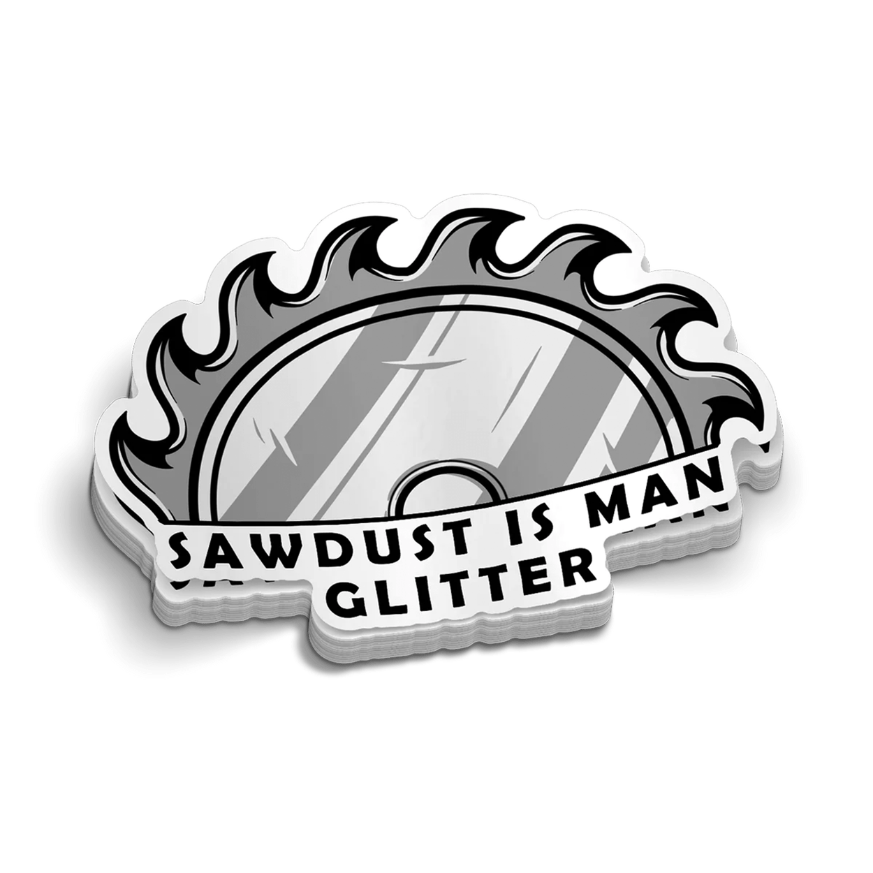 Sawdust - Hard Hat Decal
