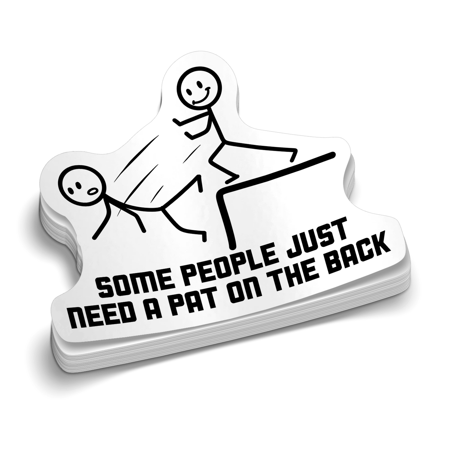 Pat On The Back - Hard Hat Decal