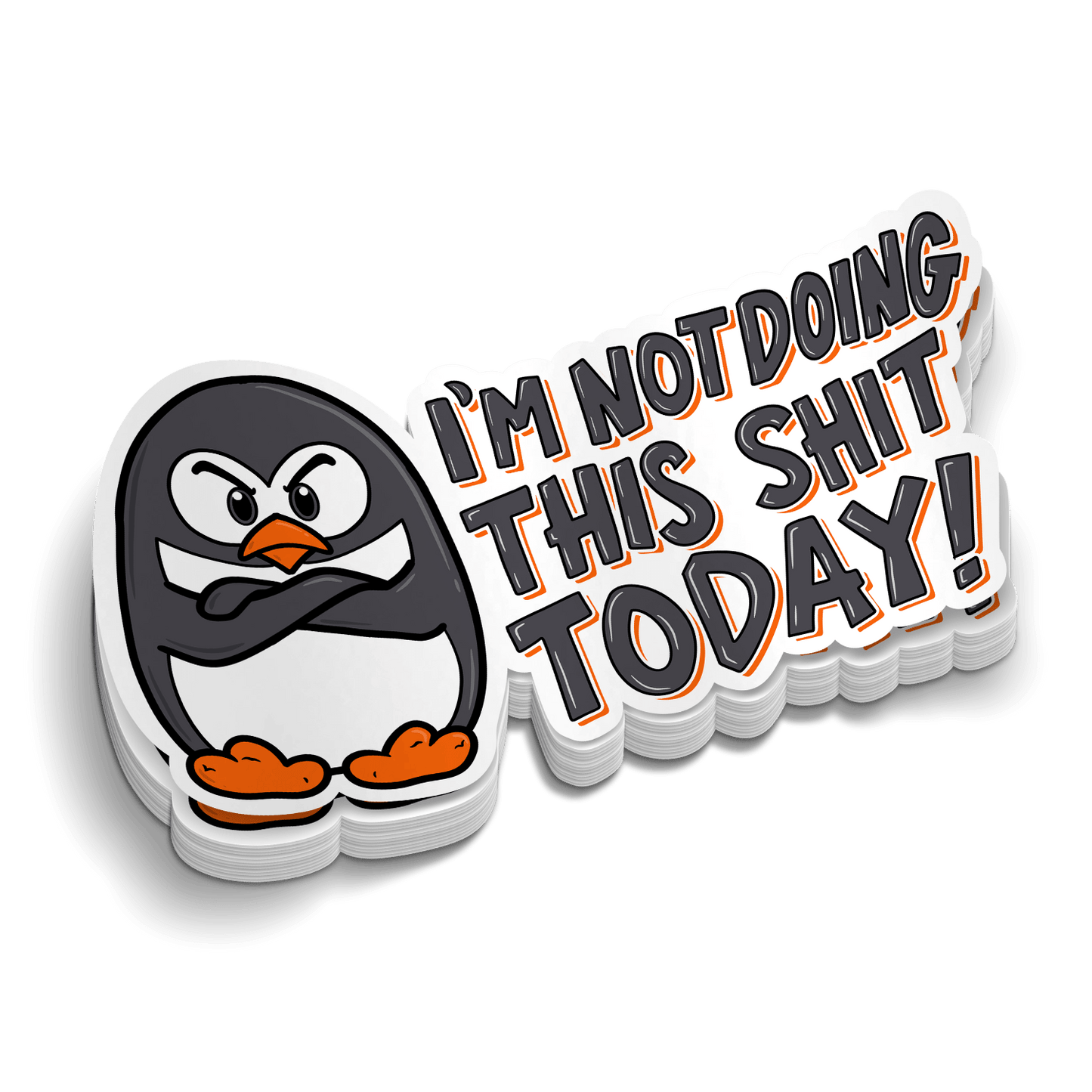 Not Today - Hard Hat Decal