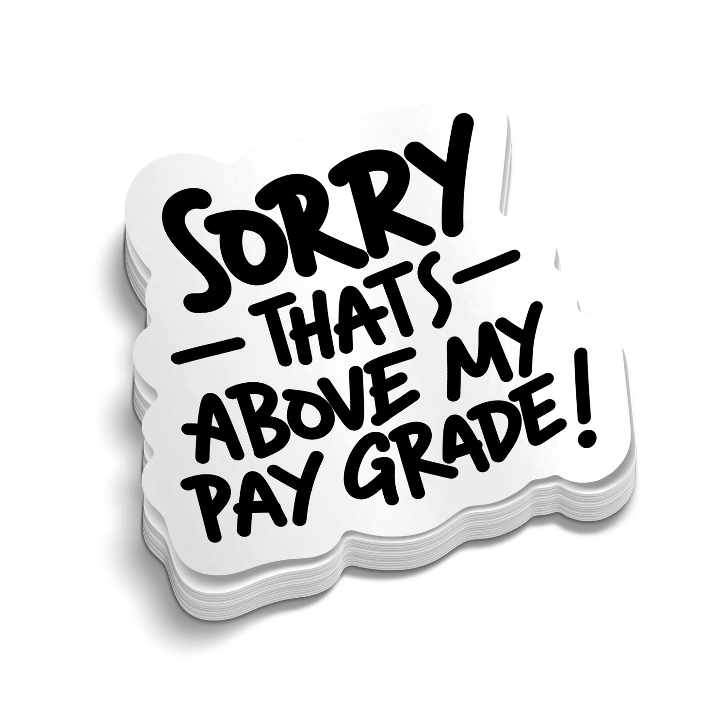 Pay Grade - Hard Hat Decal