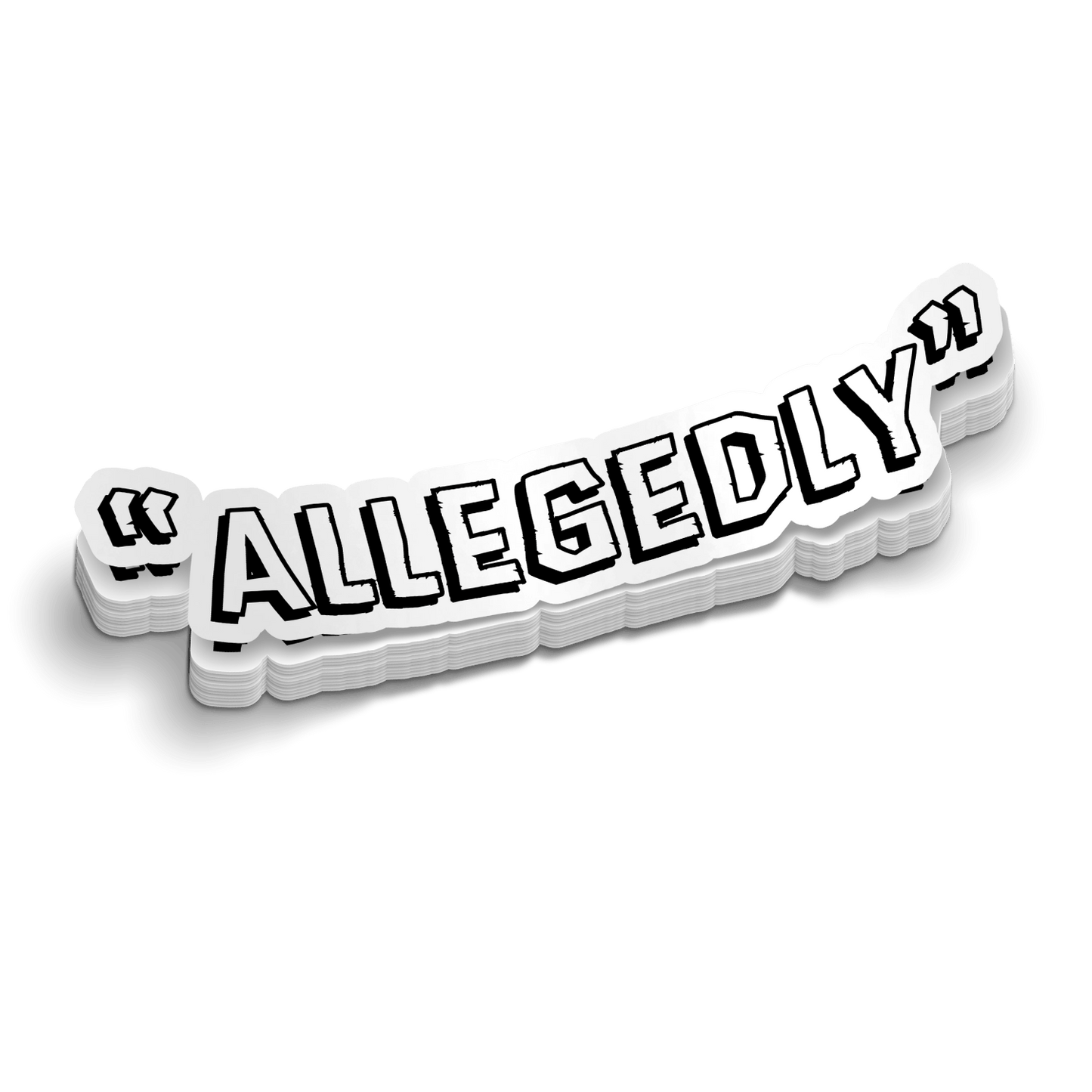 Allegedly - Hard Hat Decal