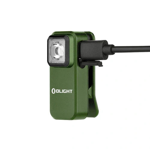 OLIGHT Oclip Clip Light with White and Red Light - OD Green
