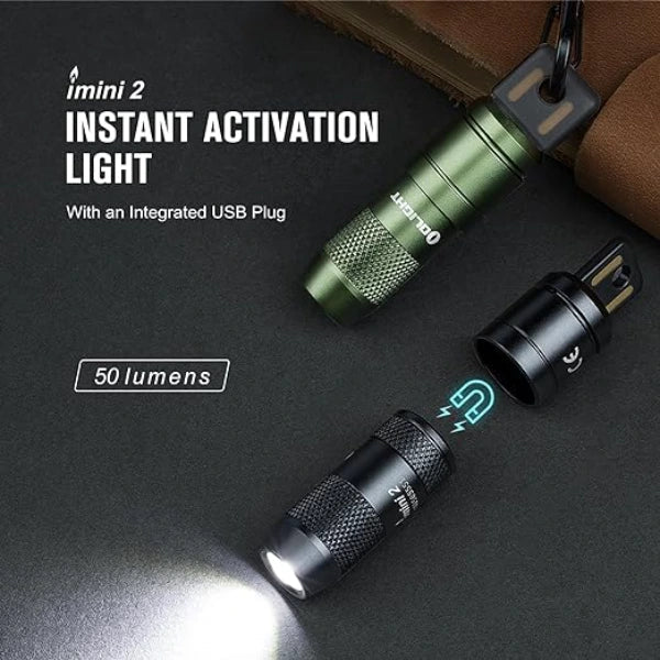 OLIGHT imini 2 Rechargeable Mini Flashlight - OD Green