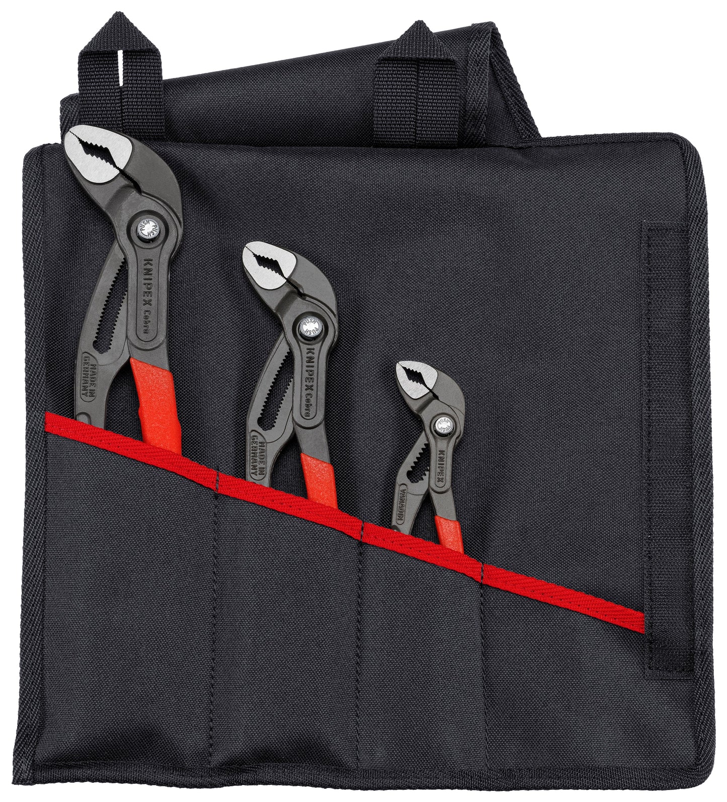 Knipex Cobra® Water Pump Pliers Set In Tool Roll 3 Pieces