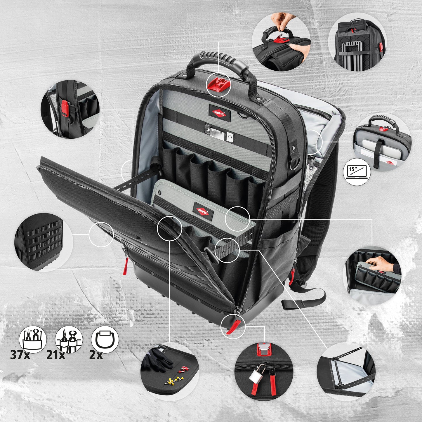 Knipex Modular X18 Tool Backpack