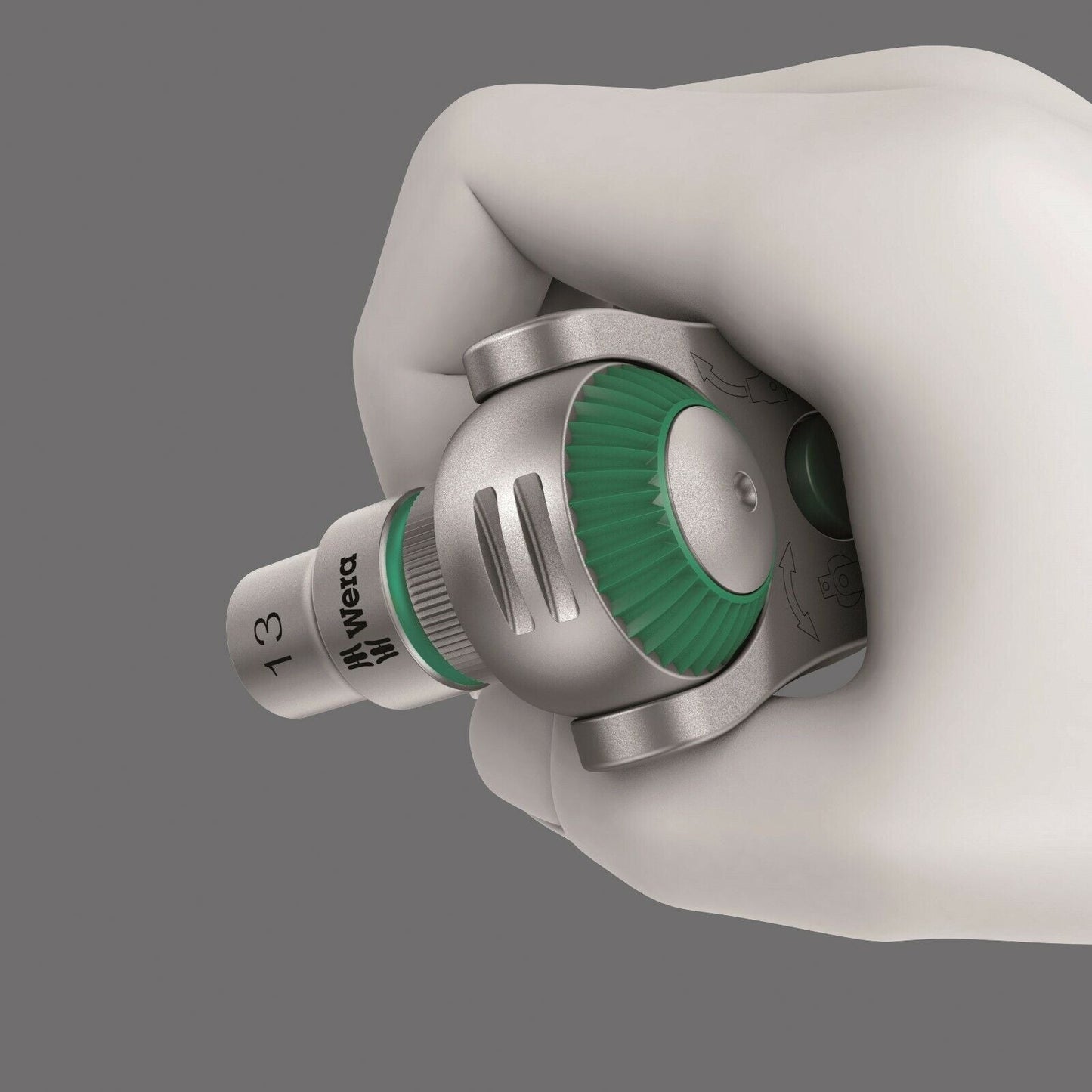 Wera 8100 SC 4 Zyklop Socket Wrench Set 1/2" Drive SAE