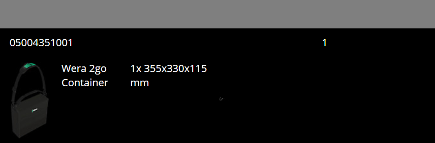Wera 2go 2 Tool Container