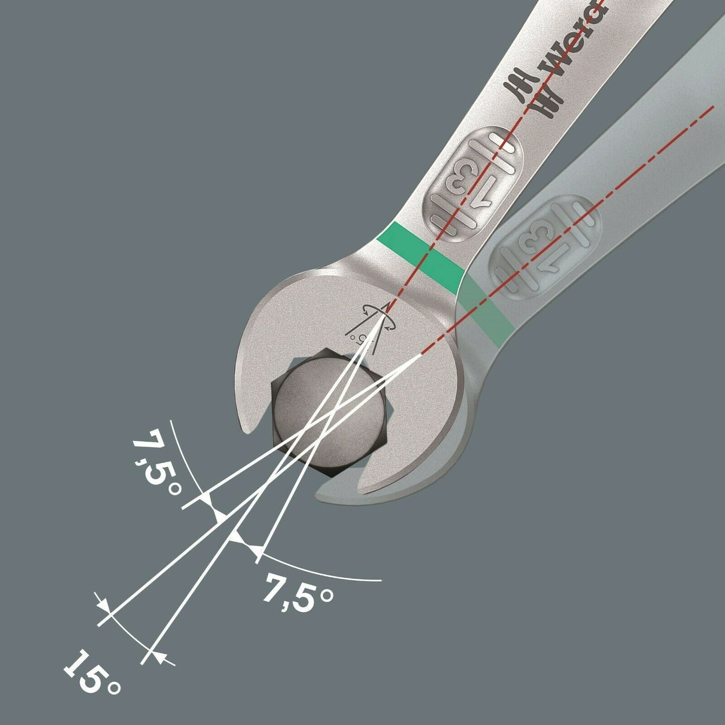 Wera 6003 Joker Combination Wrench Set 5 Piece Metric