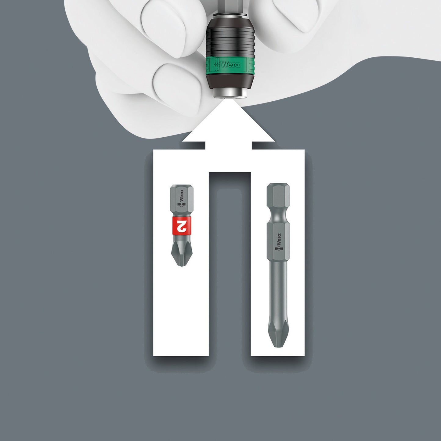 Wera Kraftform Kompakt Pistol RA-R 1 Ratcheting Screwdriver Set