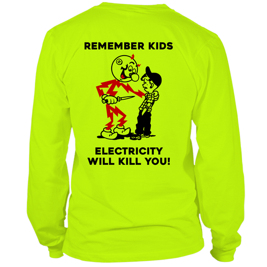 Remember Kids - Long Sleeve Hi-Vis T-Shirt