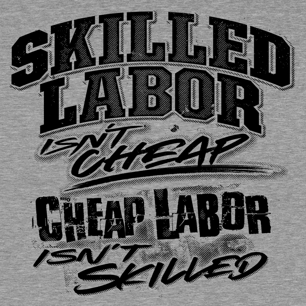 Skilled Labor - Long Sleeve Hi-Vis T-Shirt