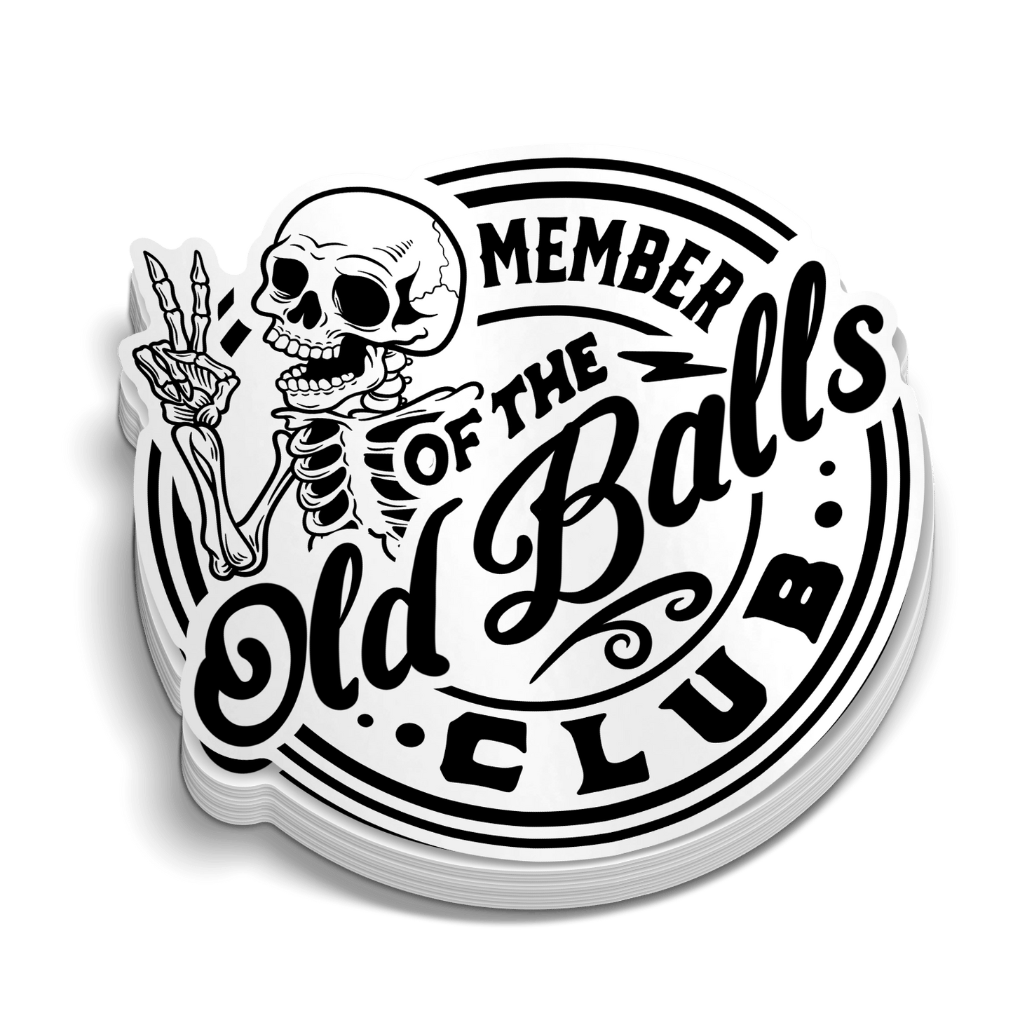 Old Balls Club - Hard Hat Decal