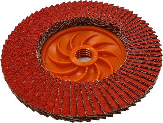 Preferred Abrasives Firestorm FasTrim® Hi-Density Trimmable Flap Discs 60 Ceramic Grit