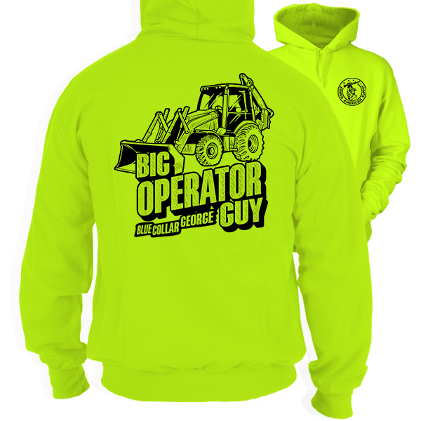 Blue Collar George - Big Operator - Safety Hi-Vis Hoodie