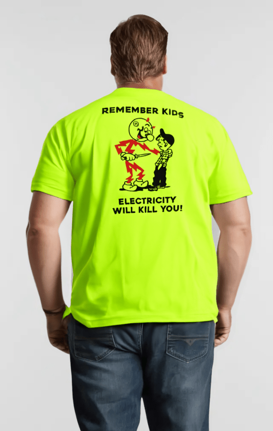 Remember Kids - Safety Yellow Pocket T-Shirt
