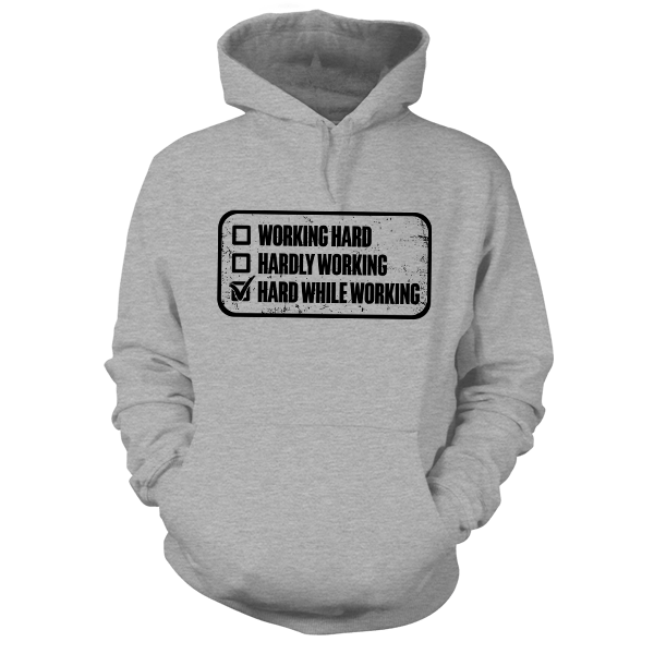 Working Hard - Safety Yellow Hoodie