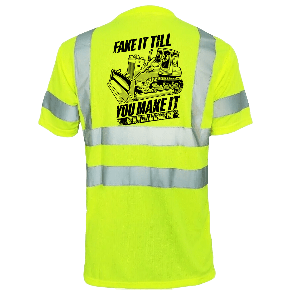 Blue Collar George Fake It - Reflective Safety T-Shirt