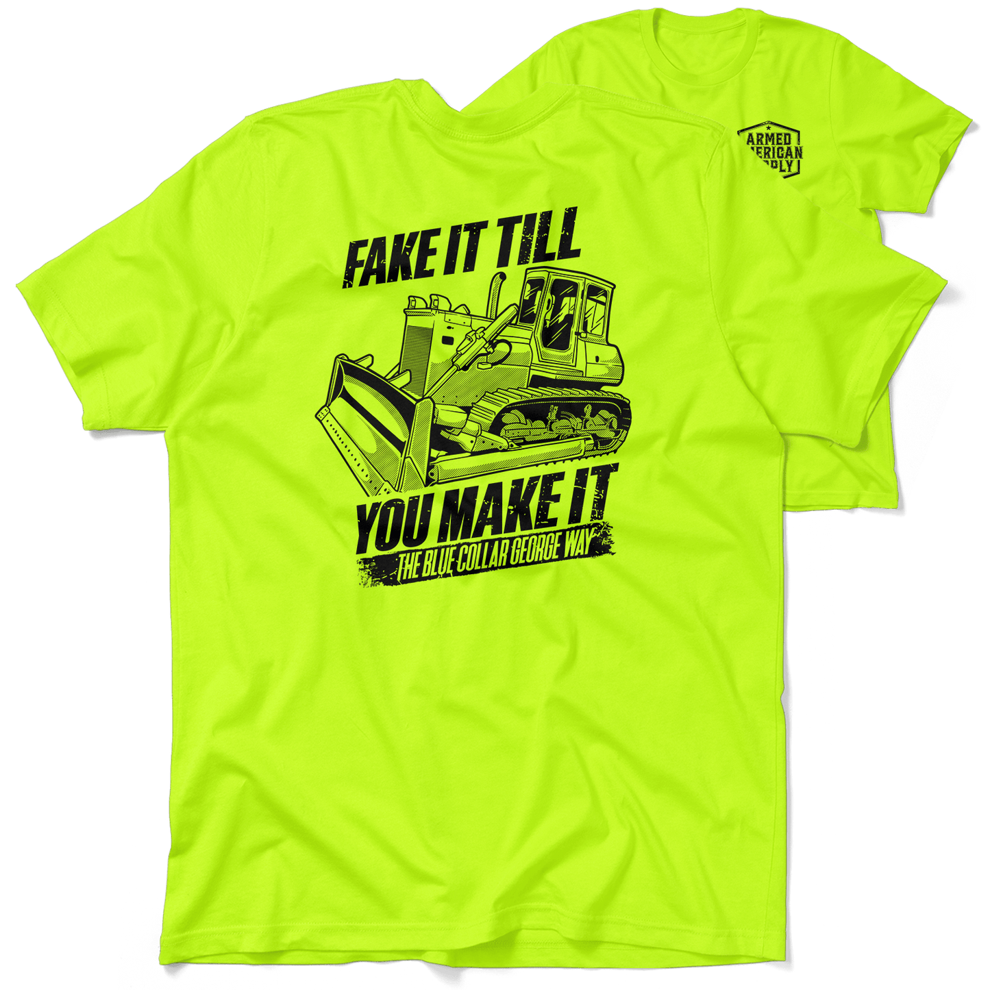 Blue Collar George Fake It - Safety T-Shirt