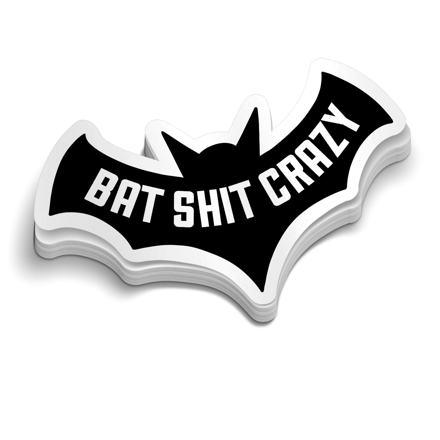 Bat Shit Crazy  -  Hard Hat Decal