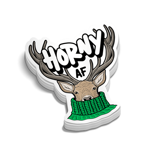 Horny AF - Hard Hat Decal