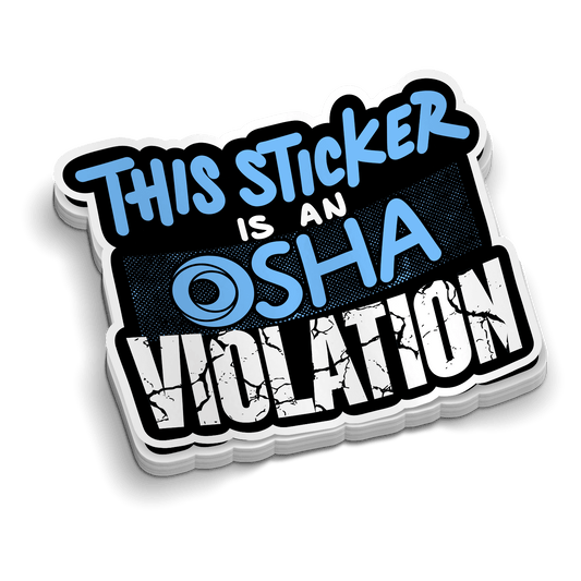 Osha Violation Sticker - Hard Hat Decal