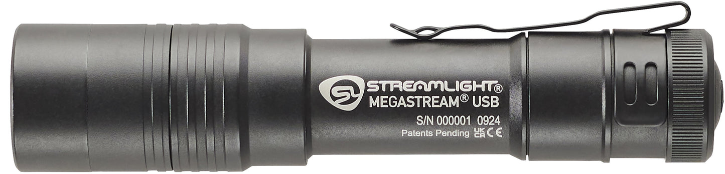 Streamlight MegaStream® Rechargeable USB LED Flashlight Black