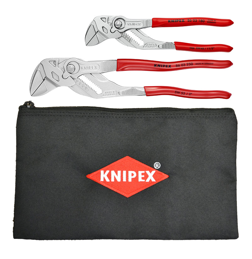 Knipex Pliers Wrench Set With Keeper Pouch 2 Pieces 9K