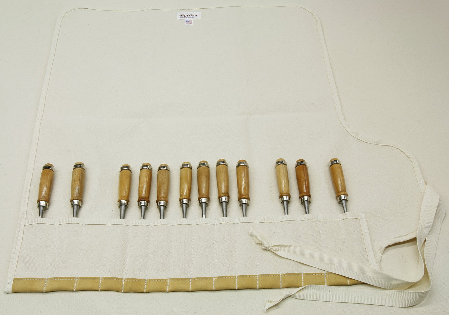 Canvas Tool Wrap - 15 Pocket with Side Flap