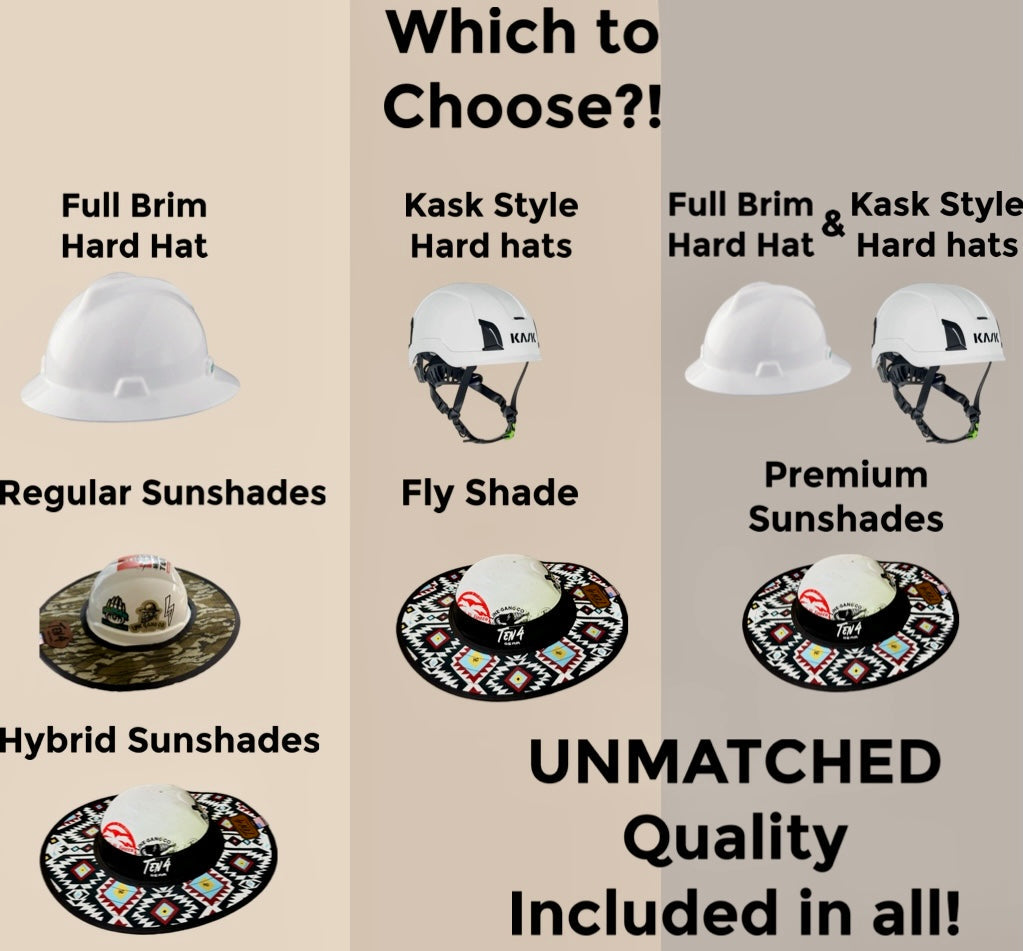 Tiger Stripe Camo - Hard Hat Sun Shade Visor