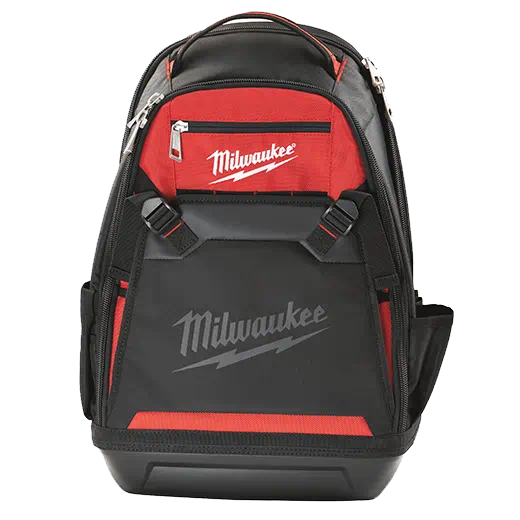 Milwaukee Denier 35 Pocket Jobsite Backpack w/ Laptop Sleeve and Molded Plastic Base