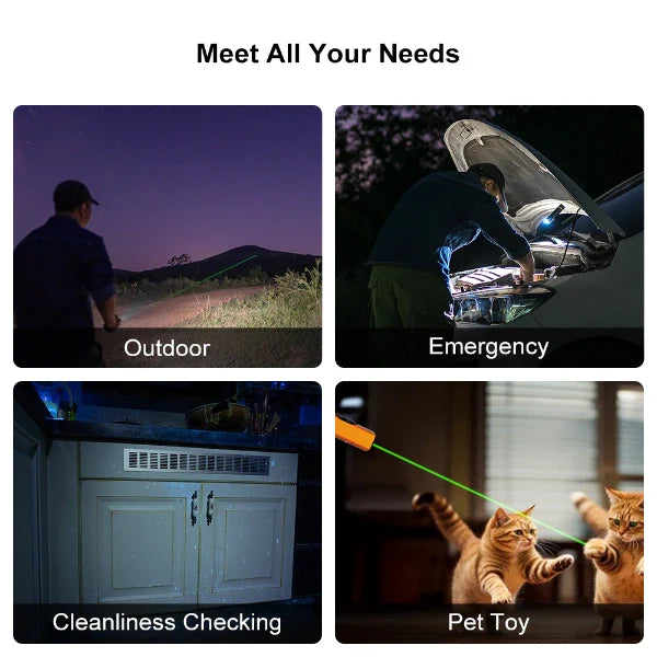 OLIGHT Arkfeld Pro Flat EDC Flashlight with LED Light UV and Laser - Orange