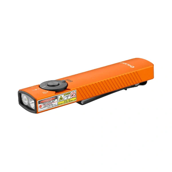 OLIGHT Arkfeld Pro Flat EDC Flashlight with LED Light UV and Laser - Orange