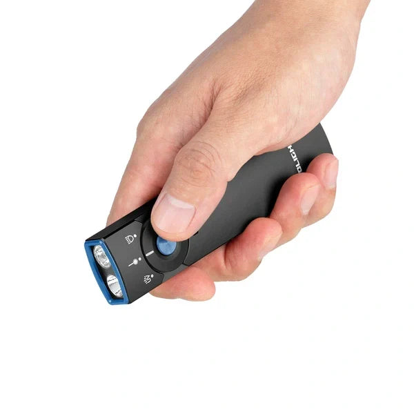 OLIGHT Arkfeld Pro Flat EDC Flashlight with LED Light UV and Laser - Black