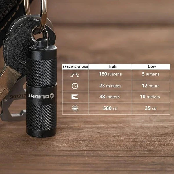 OLIGHT i1R 2 Pro Keychain Flashlight - Black