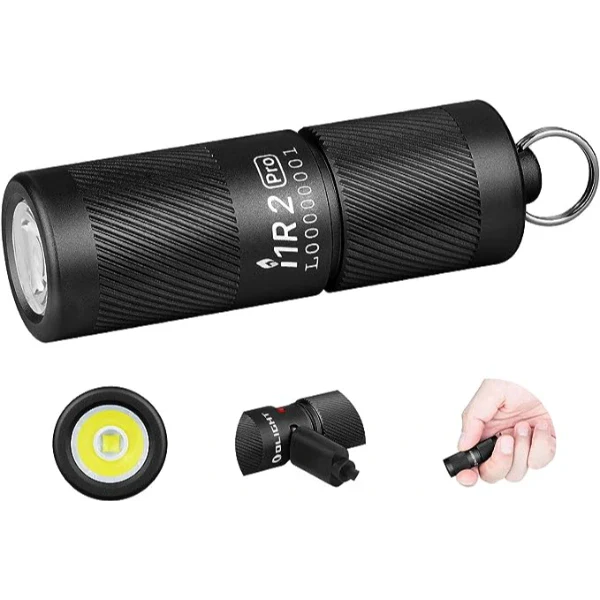 OLIGHT i1R 2 Pro Keychain Flashlight - Black