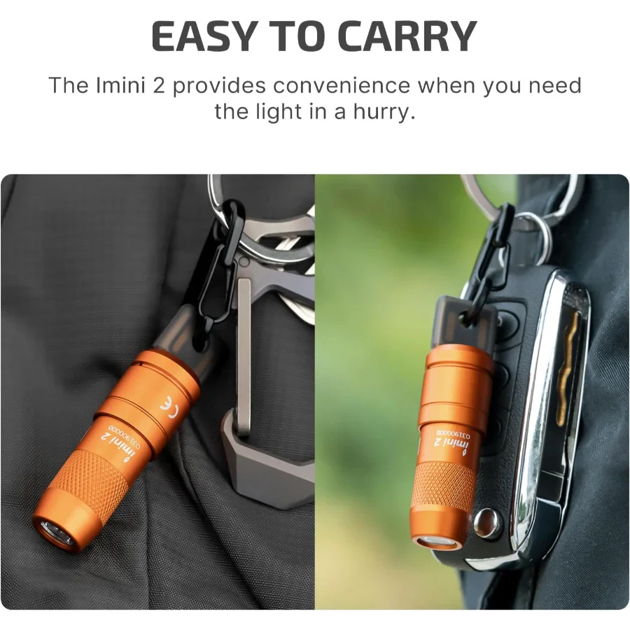 OLIGHT imini 2 Rechargeable Mini Flashlight - Orange
