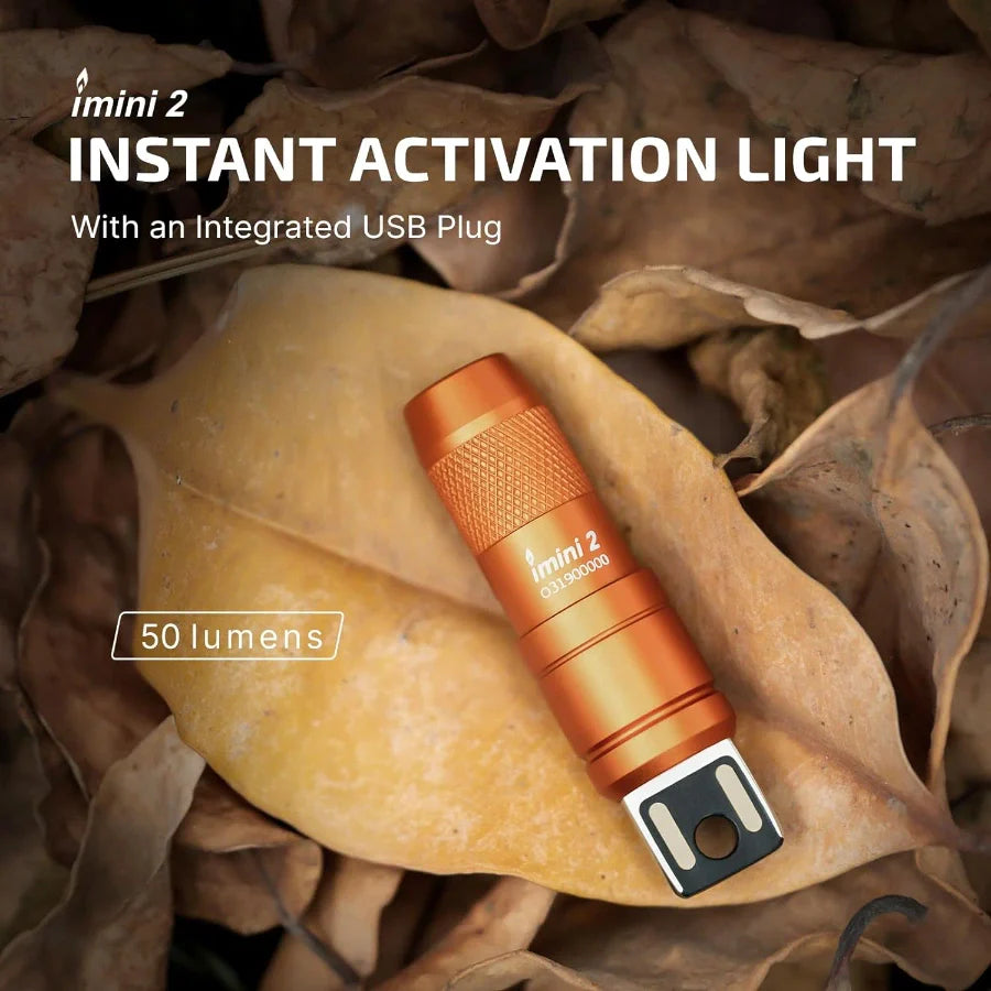 OLIGHT imini 2 Rechargeable Mini Flashlight - Orange