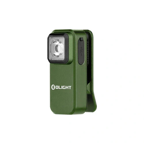 OLIGHT Oclip Clip Light with White and Red Light - OD Green