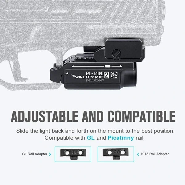 OLIGHT PL-MINI 2 Valkyrie Tactical Light - Black