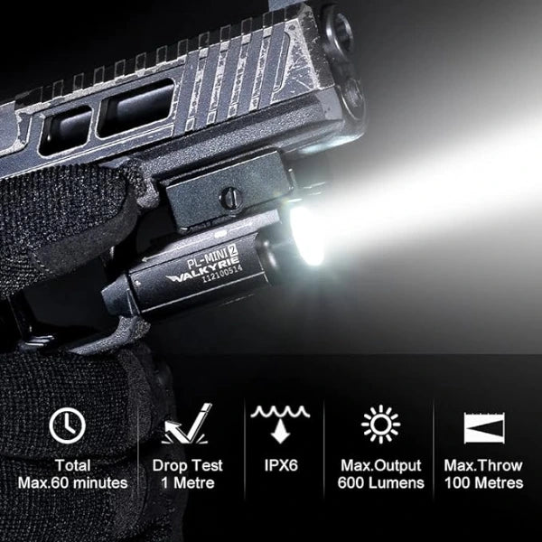 OLIGHT PL-MINI 2 Valkyrie Tactical Light - Black