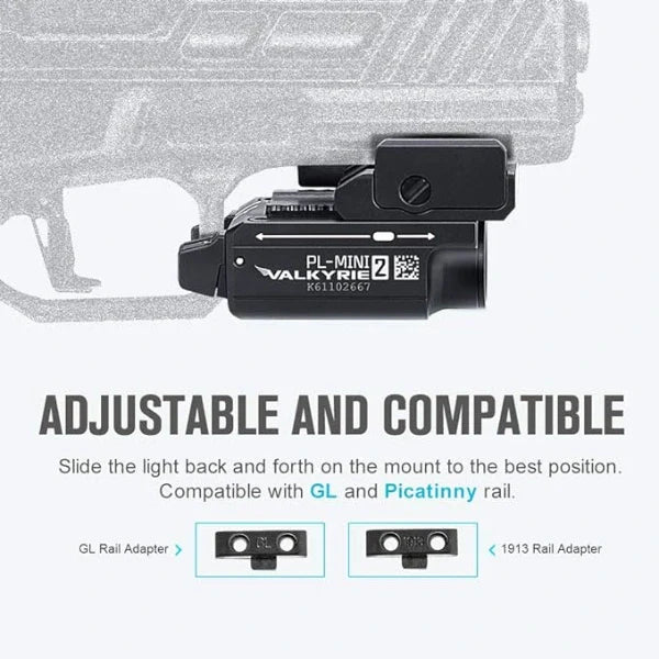 OLIGHT PL-MINI 2 Valkyrie Tactical Light - Black