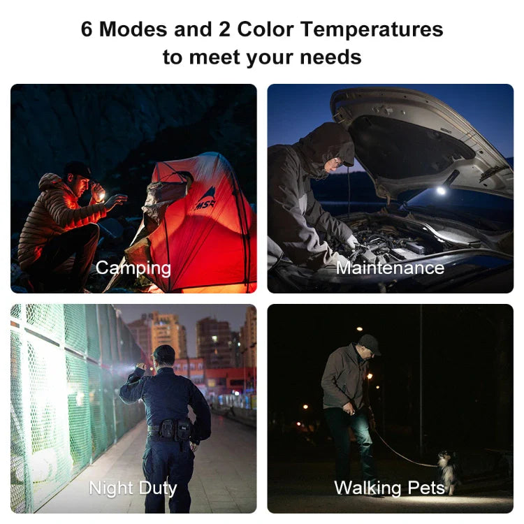 OLIGHT Seeker 4 Pro High Power Flashlight -Matte Black CW(5700~7000K)