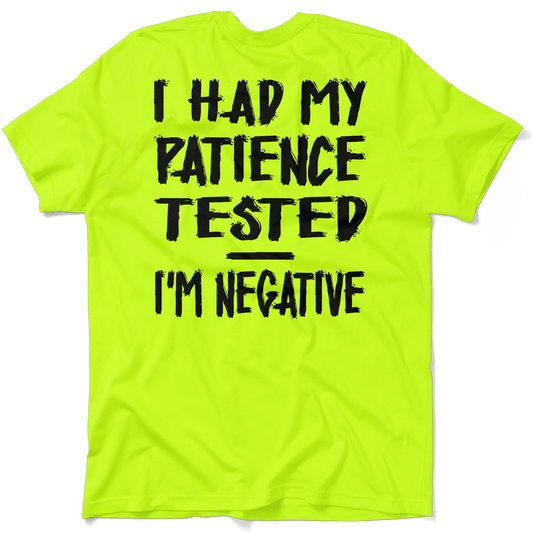 Patience - Safety Yellow T-Shirt