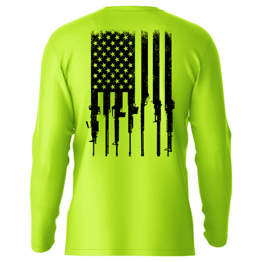 Rifle Flag - Hi-Visibility UPF 50 Long Sleeve Sun Shirt