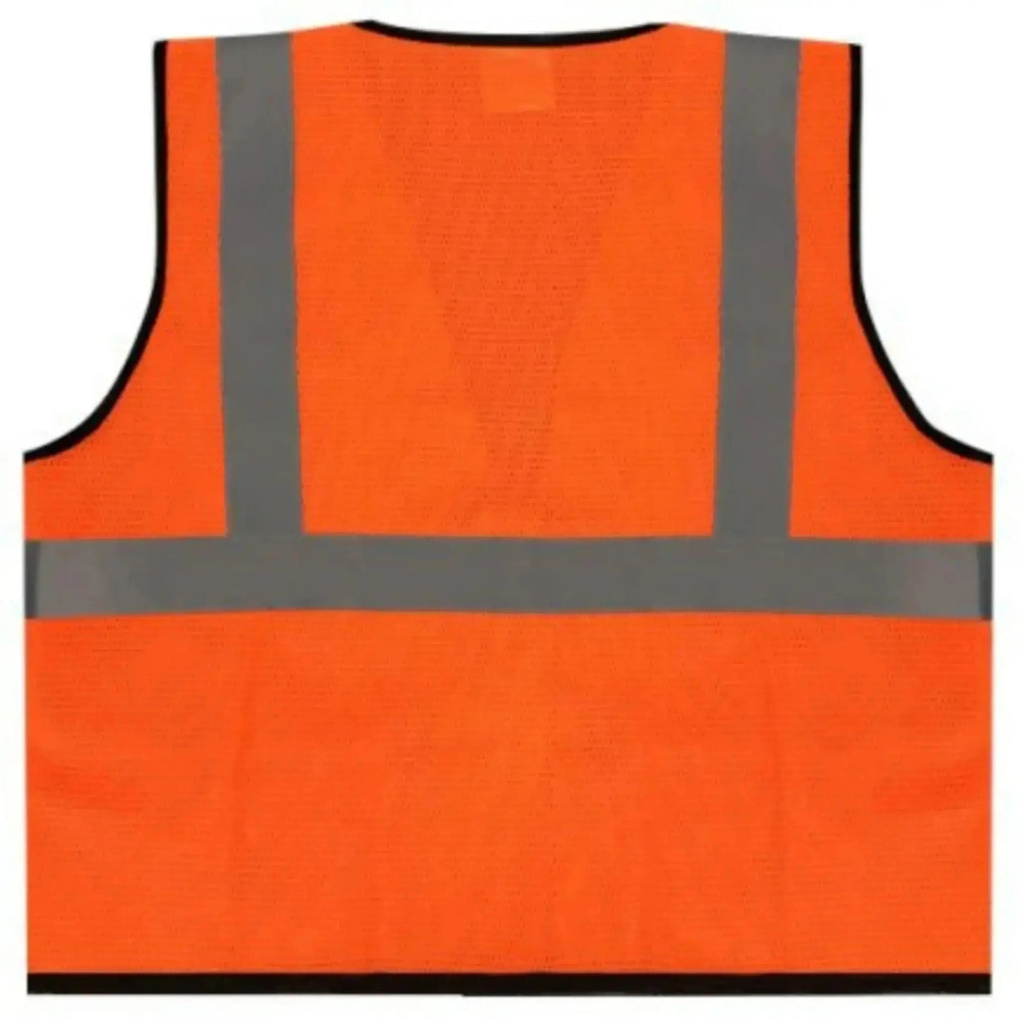 Safety Main 05EAMO Economy Vest, Class 2, All Mesh, Hi-Vis Orange, Pack of 5