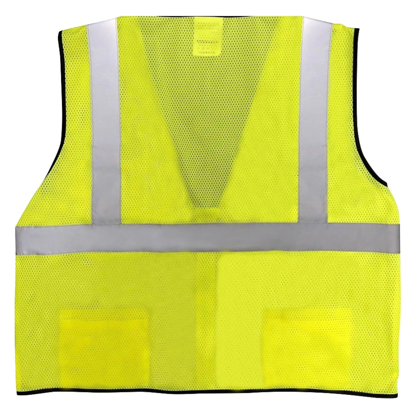 Safety Main 05EAMYZ Economy Vest, Class 2, All Mesh, Hi-Vis Yellow, Pack of 10