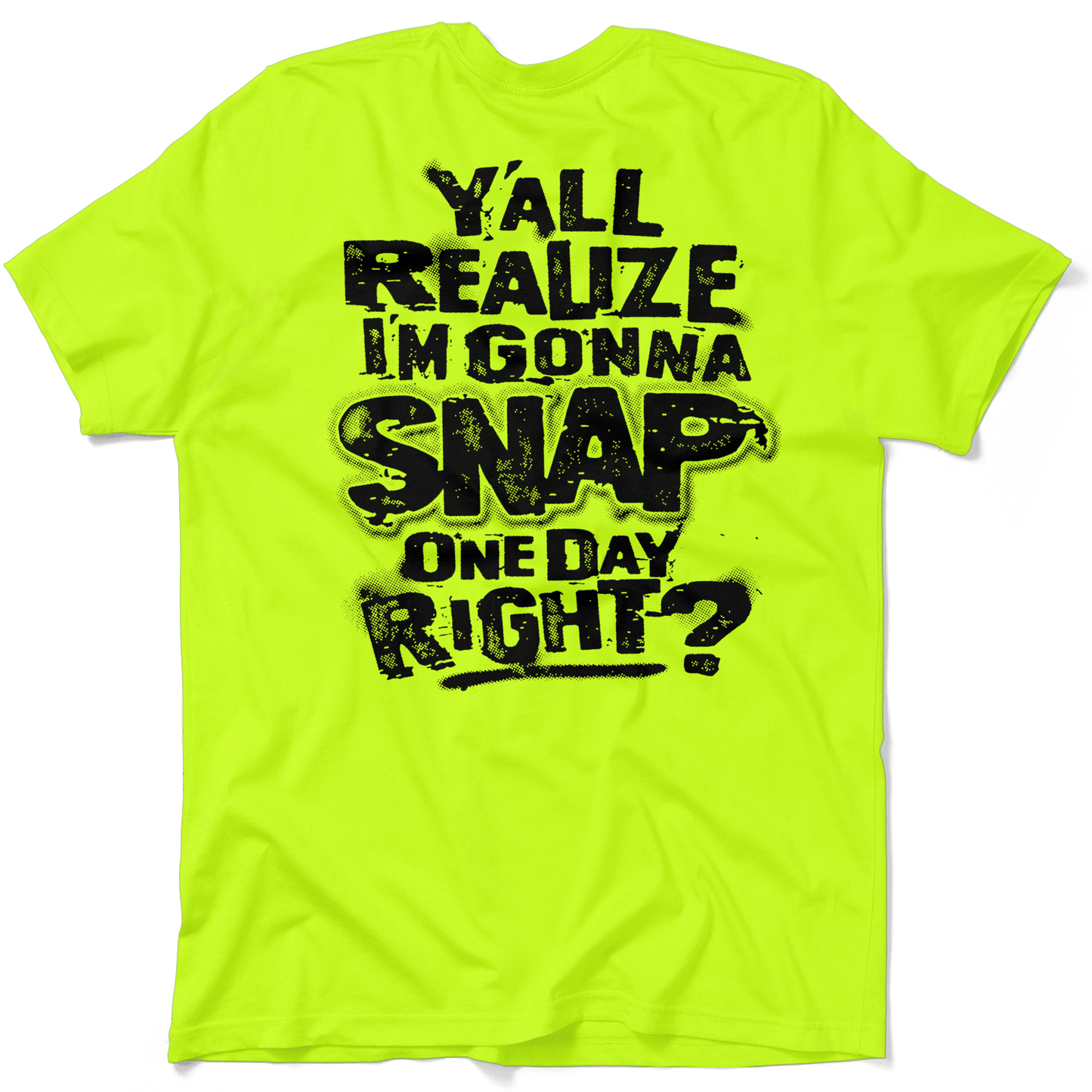 Snap - Safety Yellow Pocket T-Shirt