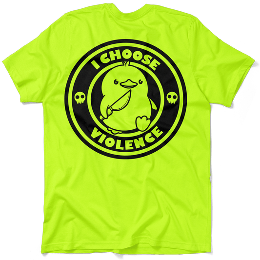 Violence - Safety Yellow Pocket T-Shirt