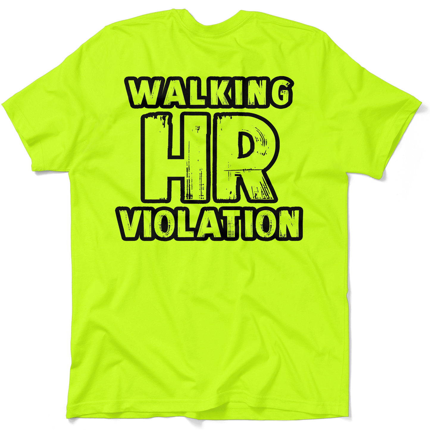 HR Violation - Safety Yellow Pocket T-Shirt