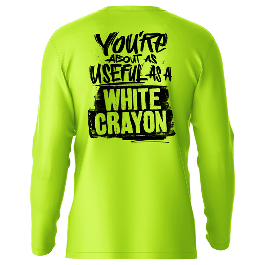 White Crayon - Hi-Visibility UPF 50 Long Sleeve Sun Shirt